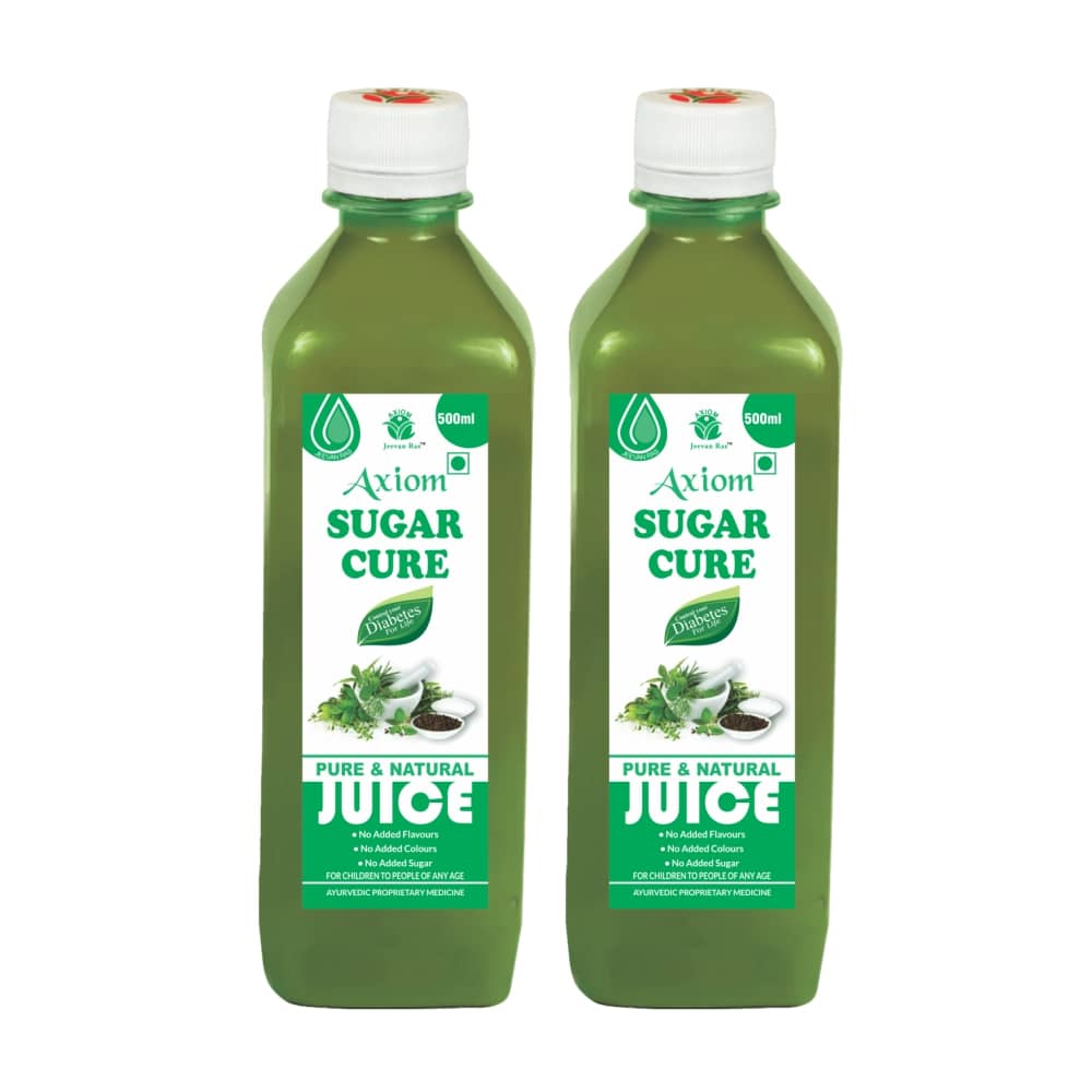 Jeevan Ras Sugar Cure Herbal Juice (500 ml)-Pack of 02 | Control Diabetic | Control Blood Pressure | No Artificial Colour Added | No Sugar | 100% Natural WHO-GLP,GMP Certified Product