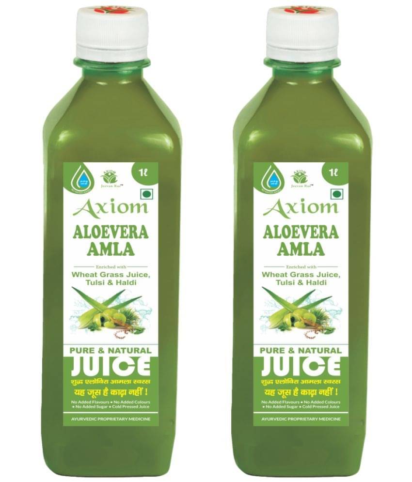 Axiom Aloevera Amla Juice 1 Litre (pack of 2) | Boosts Immunity | Helps to purify Blood | Helps in Digestion | Healthy Eyes | 100% Natural WHO GMP, GLP Certified Product Axiom Aloevera Amla Juice 1 Litre (pack of 2) | Boosts Immunity | Helps to purify Blood | Helps in Digestion | Healthy Eyes | 100% Natural WHO GMP, GLP Certified Product