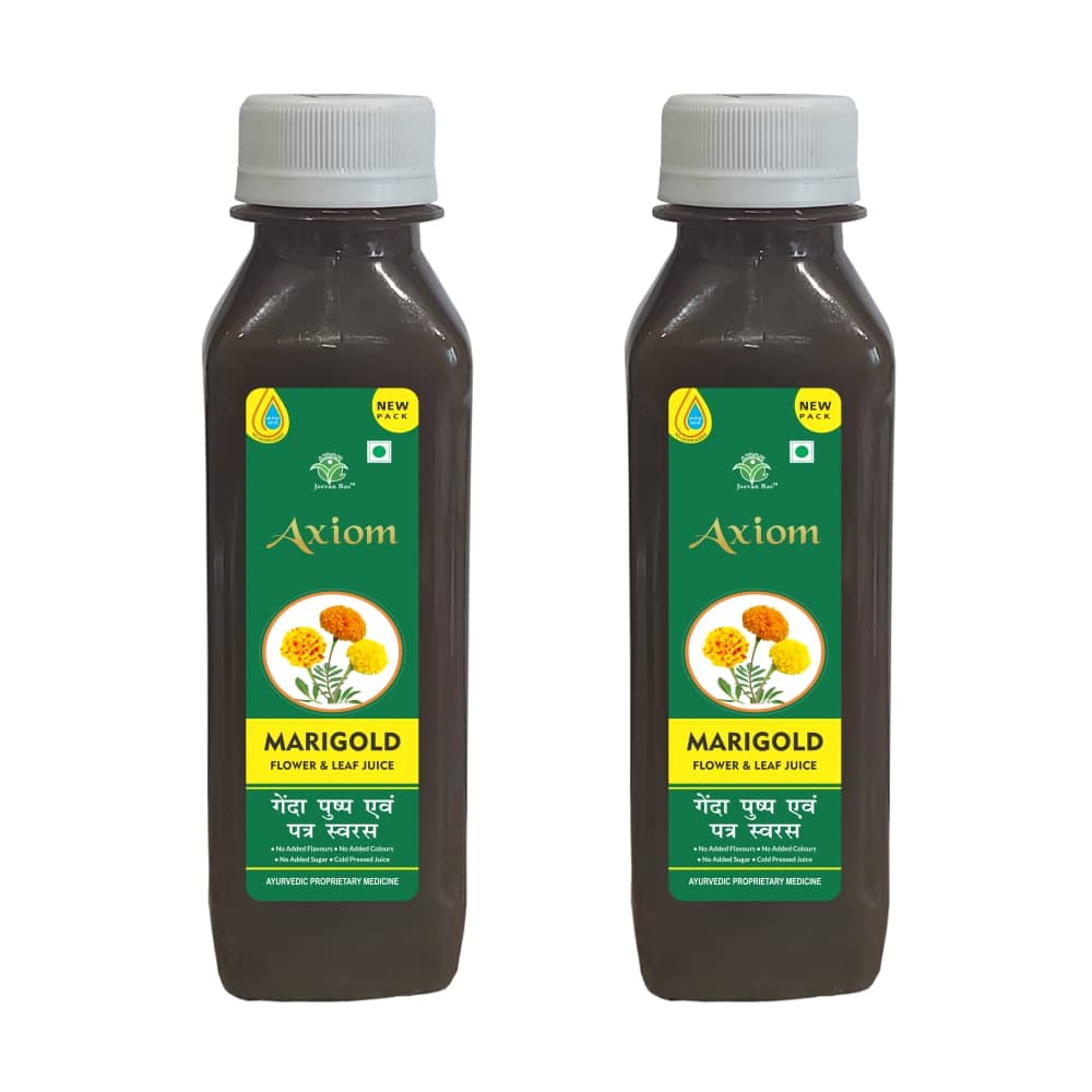 Axiom_Ayurveda Marigold Juice pack of 2 |100% Natural WHO-GLP,GMP,ISO Certified Product