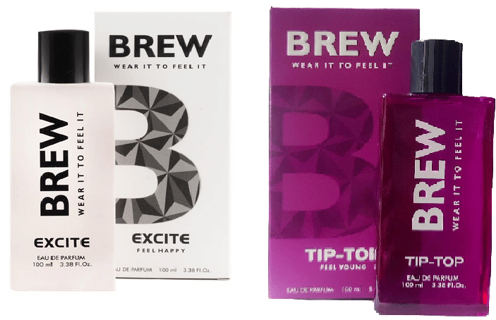 Brew - EXCITE AND TIP TOP Eau De Parfum (EDP) For Unisex 200 ML ( Pack of 2 )