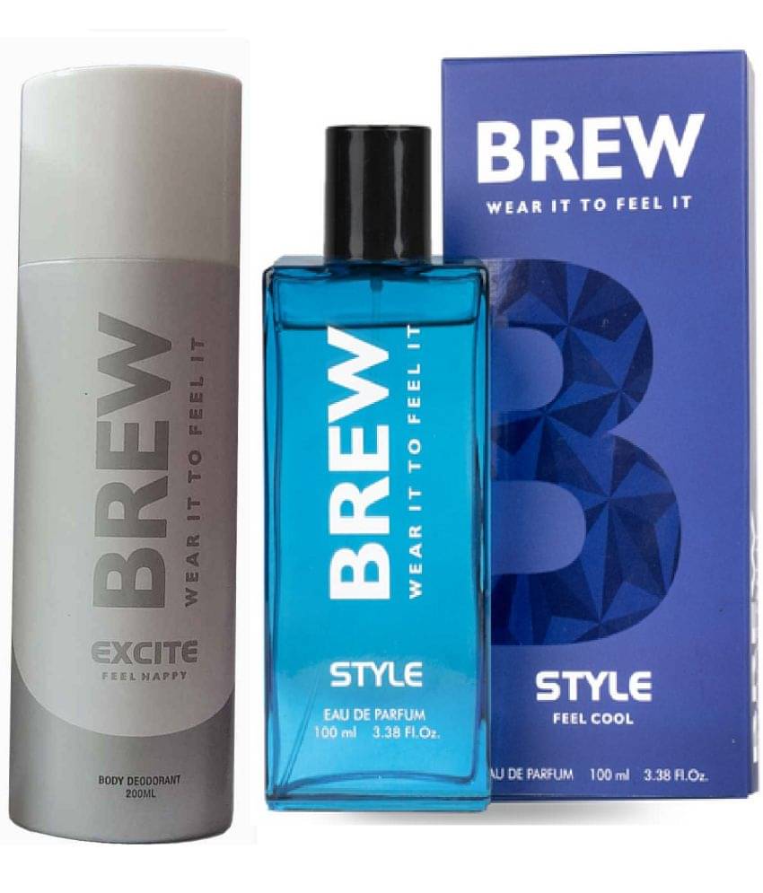 Brew - EXCITE DEO , STYLE PERFUME Eau De Parfum (EDP) For Unisex 300ML ( Pack of 2 ) Brew - EXCITE DEO , STYLE PERFUME Eau De Parfum (EDP) For Unisex 300ML ( Pack of 2 )
