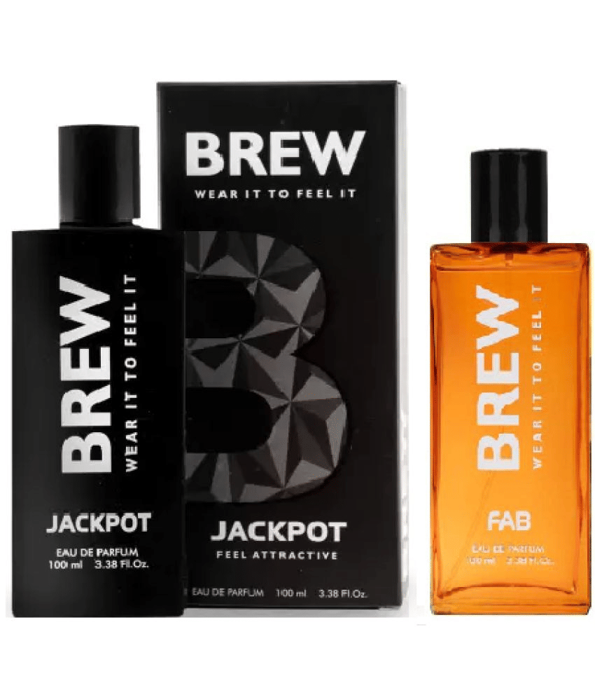     			Brew - JACKPOT AND FAB Eau De Parfum (EDP) For Unisex 200 ML ( Pack of 2 )