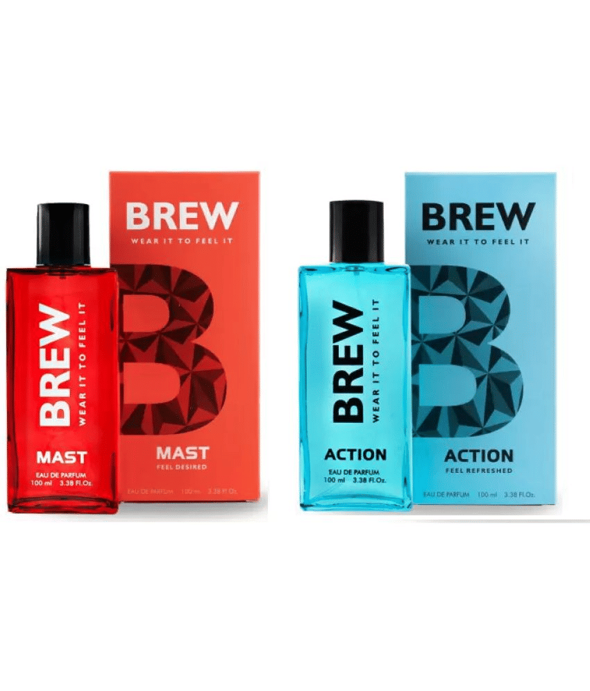     			Brew - MAST AND ACTION Eau De Parfum (EDP) For Unisex 200ML ( Pack of 2 )