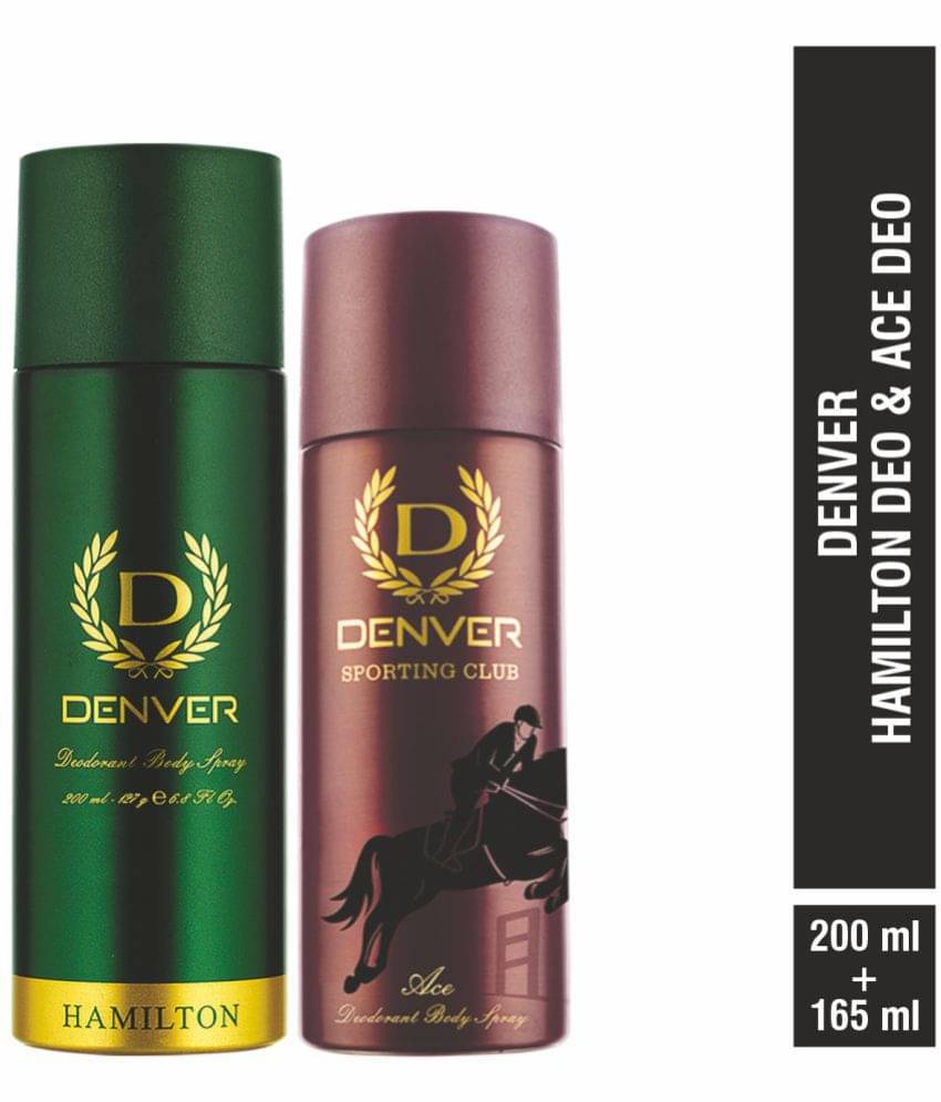     			Denver Hamilton Deo - 200ML & Ace Deo 165ML for Men (Combo pack of 2)