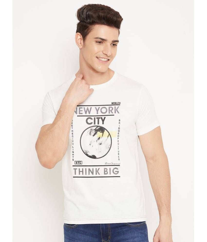 Duke Pack of 1 Cotton Blend Slim Fit Men's T-Shirt ( White ) Duke Pack of 1 Cotton Blend Slim Fit Men's T-Shirt ( White )