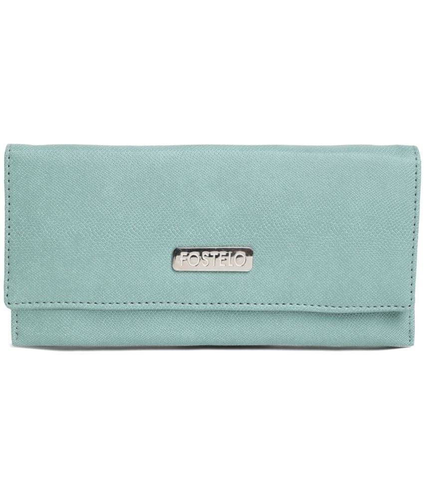     			Fostelo - Light Grey Faux Leather Purse