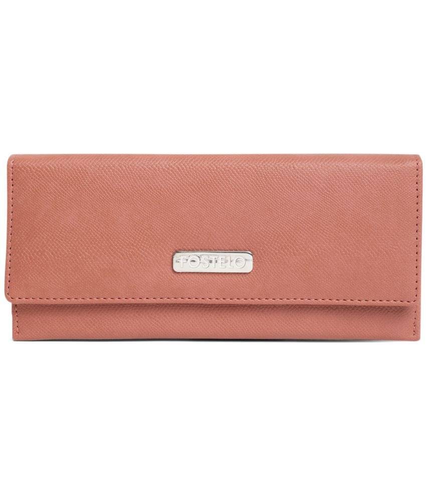     			Fostelo - Rose Gold Faux Leather Purse