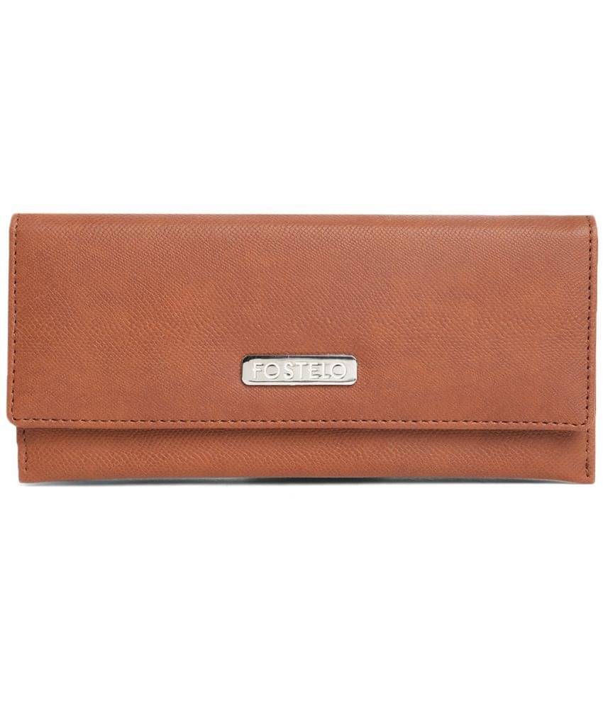     			Fostelo - Tan Faux Leather Purse