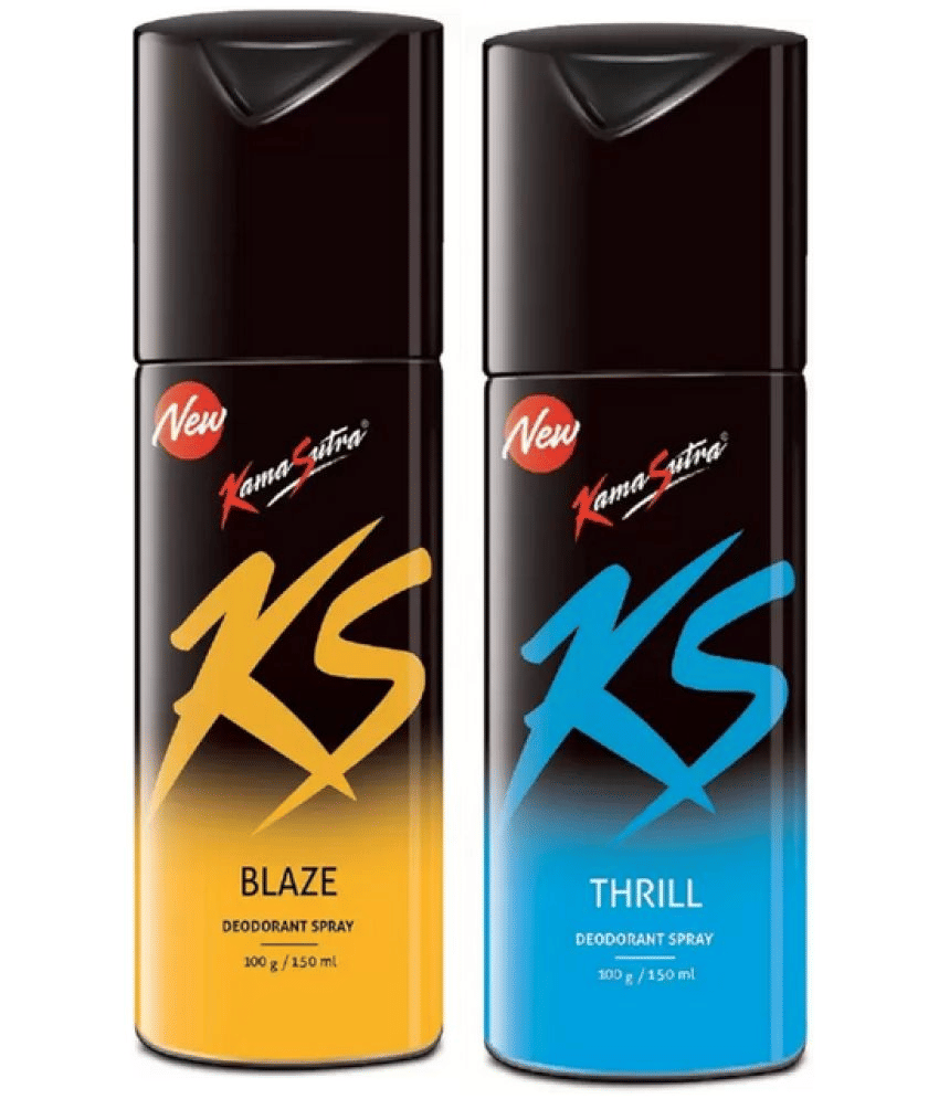     			KamaSutra - Deodorant Spray for Unisex 300 ml ( Pack of 2 )