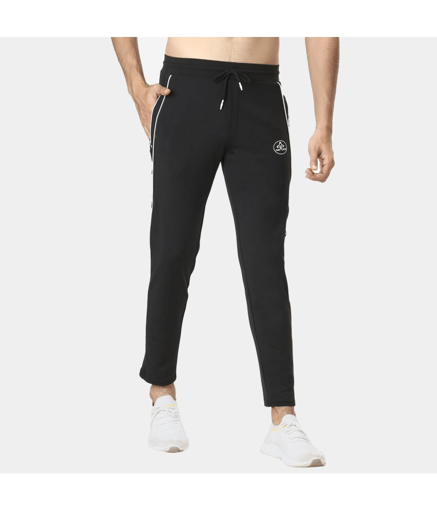 PORT LOTUS - Black Polyester Men's Trackpants ( Pack of 1 ) PORT LOTUS - Black Polyester Men's Trackpants ( Pack of 1 )