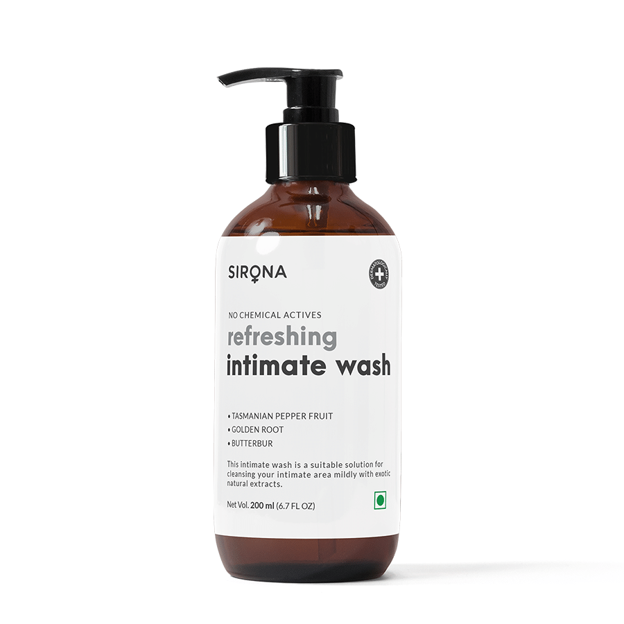     			Sirona Natural Intimate Wash for Men and Women - 200 ml | with 5 Magical Herbs, Olive Oil, Tea Tree Oil & Jojoba Oil