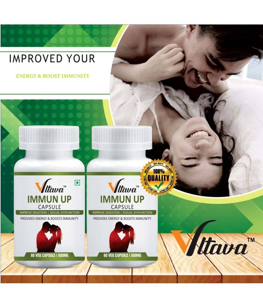 Vltava Immun Up Natural Stamina & General Wellness || Provides Energy & Power 120 mg Unflavoured Minerals Capsule Pack of 2 Vltava Immun Up Natural Stamina & General Wellness || Provides Energy & Power 120 mg Unflavoured Minerals Capsule Pack of 2