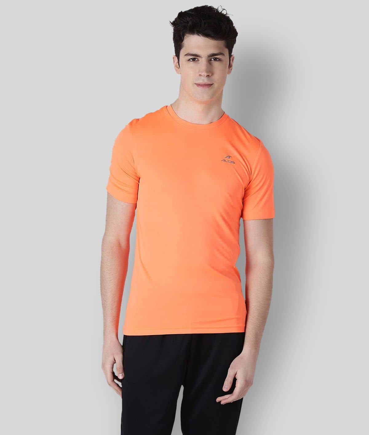 Alcis - Orange Polyester Regular Fit Men's Sports T-Shirt ( Pack of 1 )