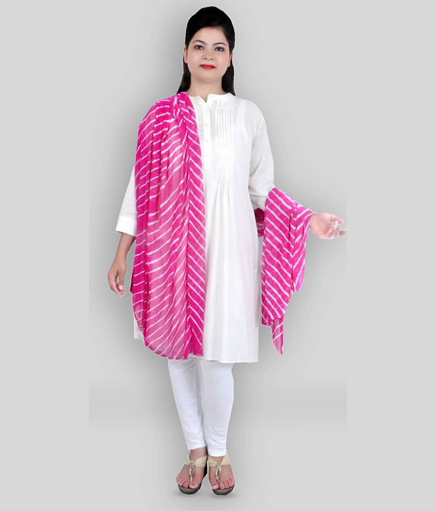 Apratim Pink Georgette Leheria Dupatta - Dupattas & Shawls | Buy online on ZillyBuy