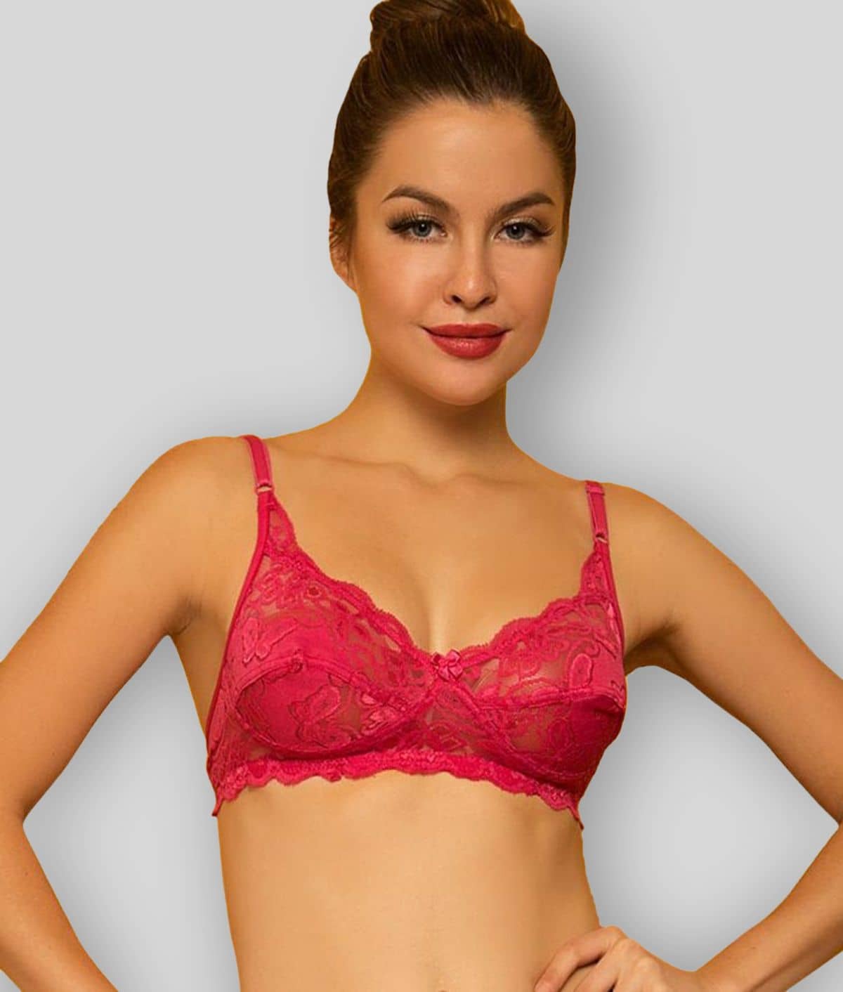 Clovia Non Padded Women's Bralette Bra ( Pink )