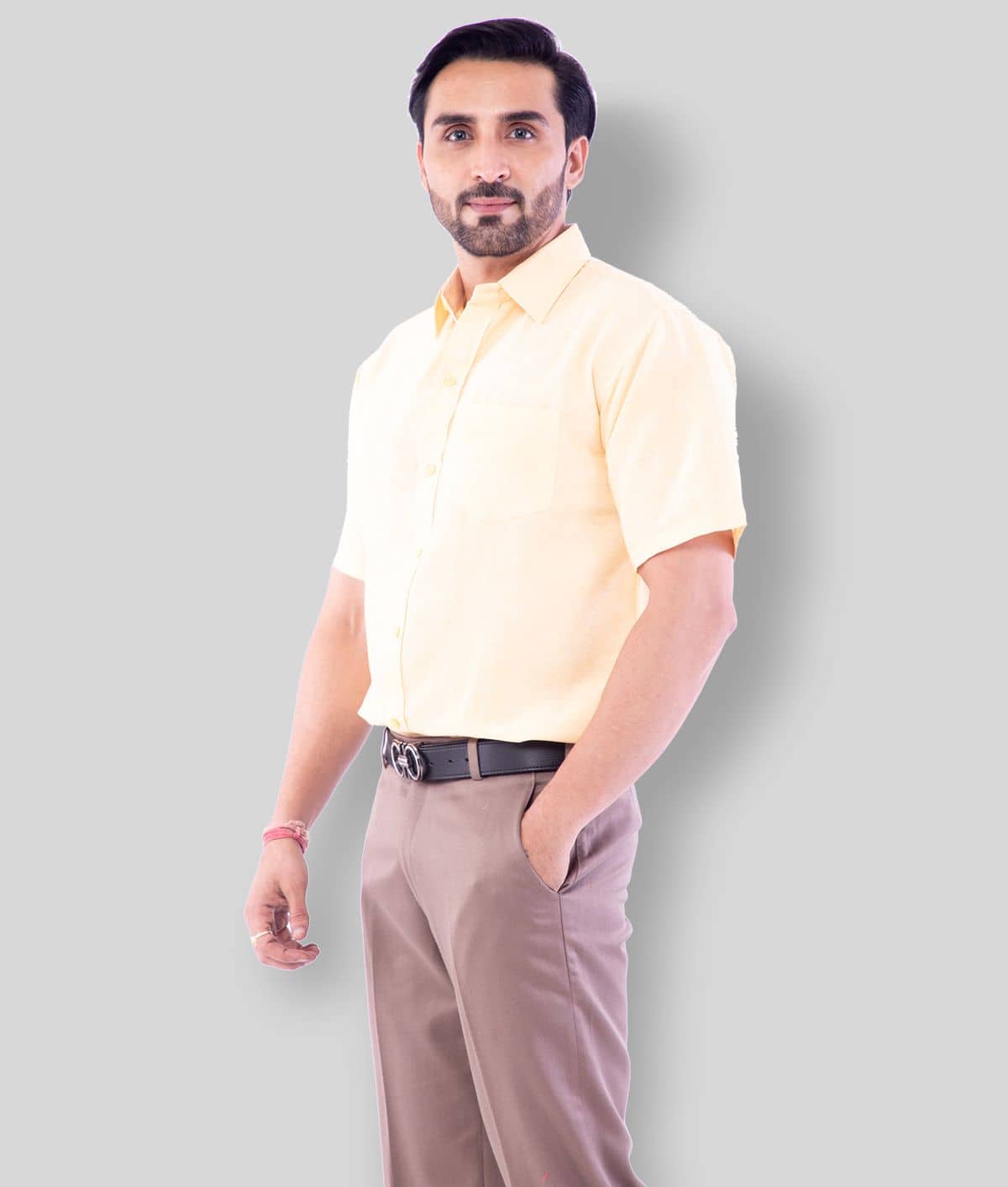 DESHBANDHU DBK - Beige Cotton Regular Fit Men's Casual Shirt ( Pack of 1 )