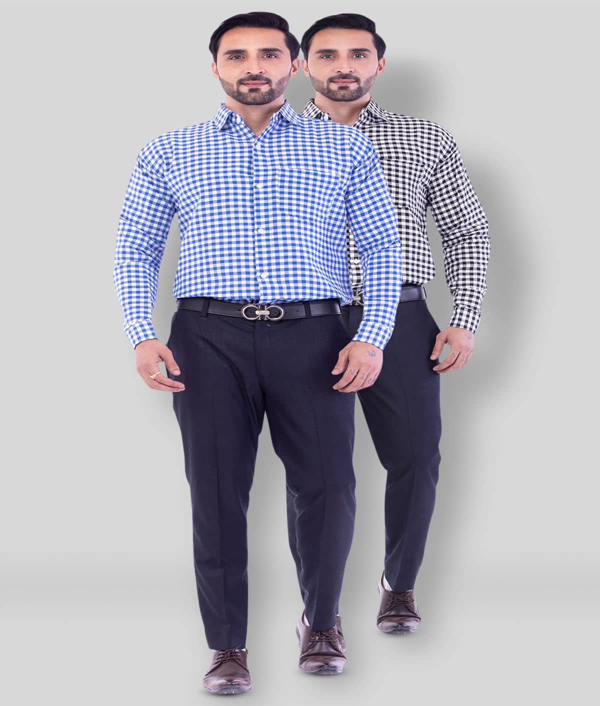 DESHBANDHU DBK - Multicolor Cotton Regular Fit Men's Casual Shirt (Pack of 2 )