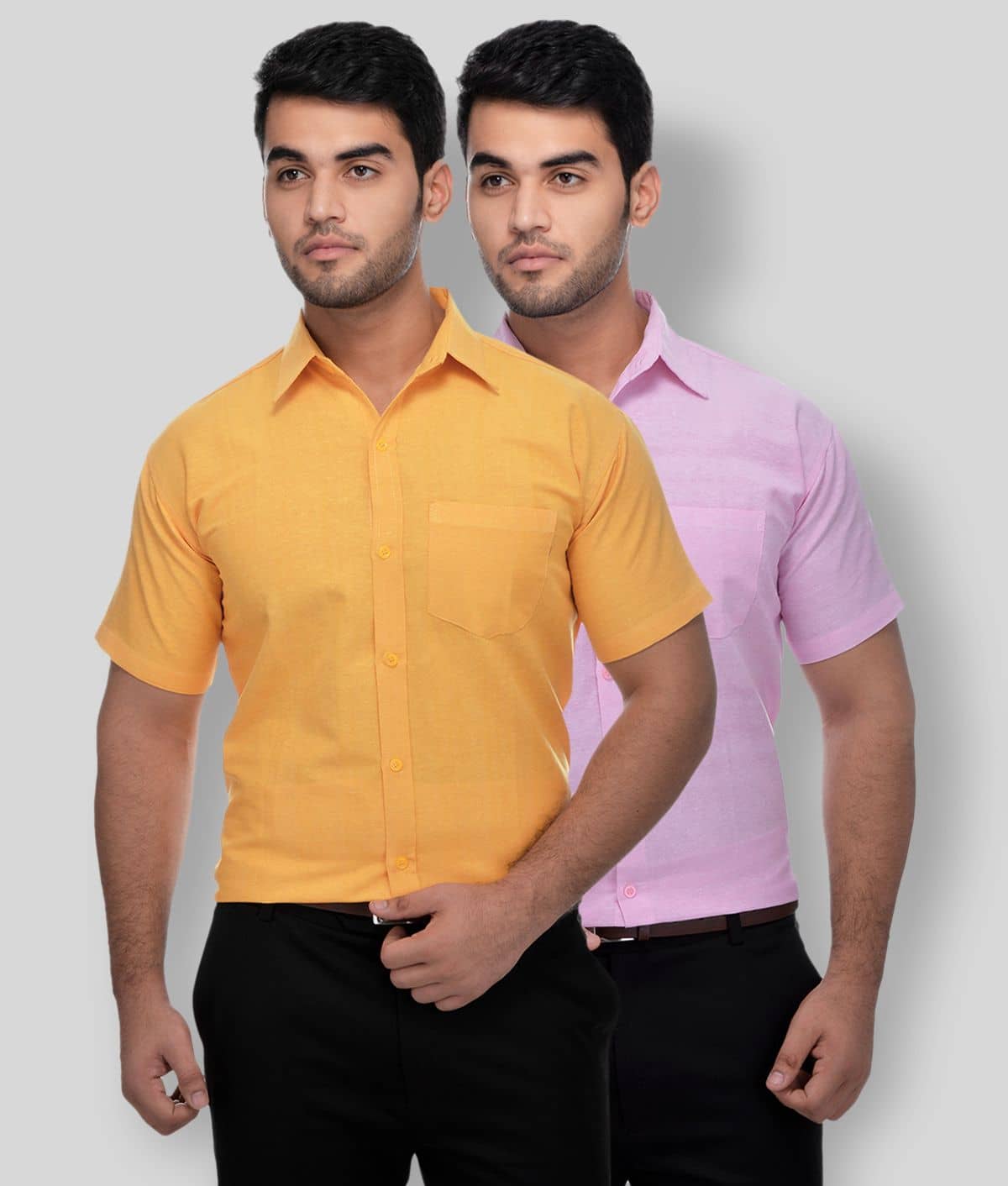 DESHBANDHU DBK - Multicolor Cotton Regular Fit Men's Casual Shirt (Pack of 2 )