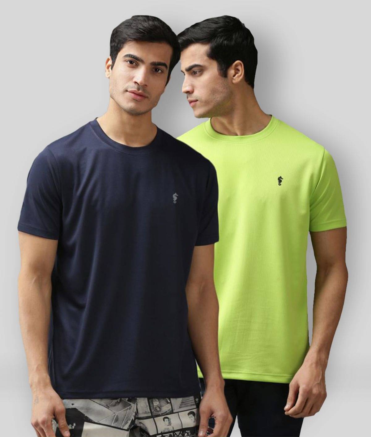 EPPE - Multicolor Polyester Regular Fit Men's Sports T-Shirt ( Pack of 2 ) EPPE - Multicolor Polyester Regular Fit Men's Sports T-Shirt ( Pack of 2 )