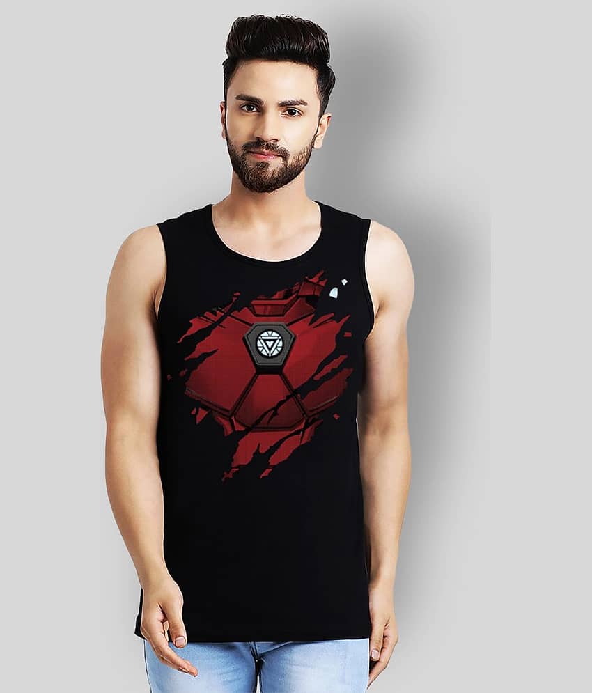 Leotude Pack of 1 Cotton Blend Sleeveless Vest For Men ( Black ) - Nightwear & Loungewear | Buy online on ZillyBuy