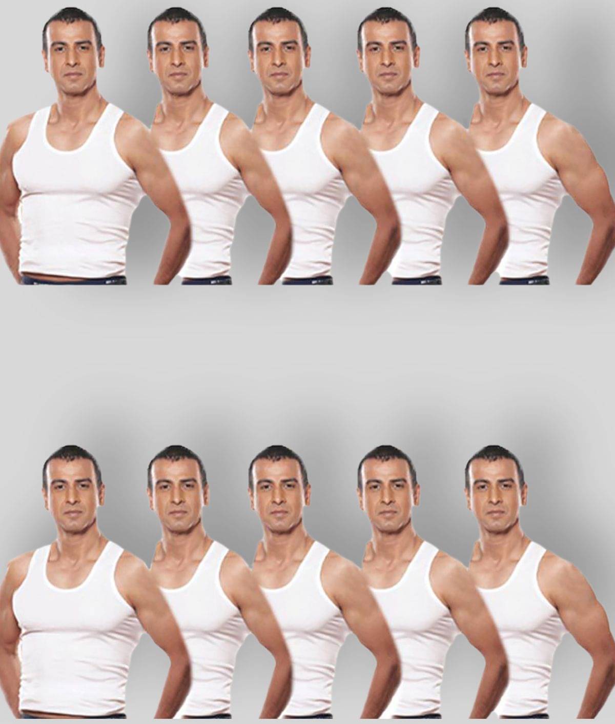     			Rupa - White Cotton Men's Vest ( Pack of 10 )