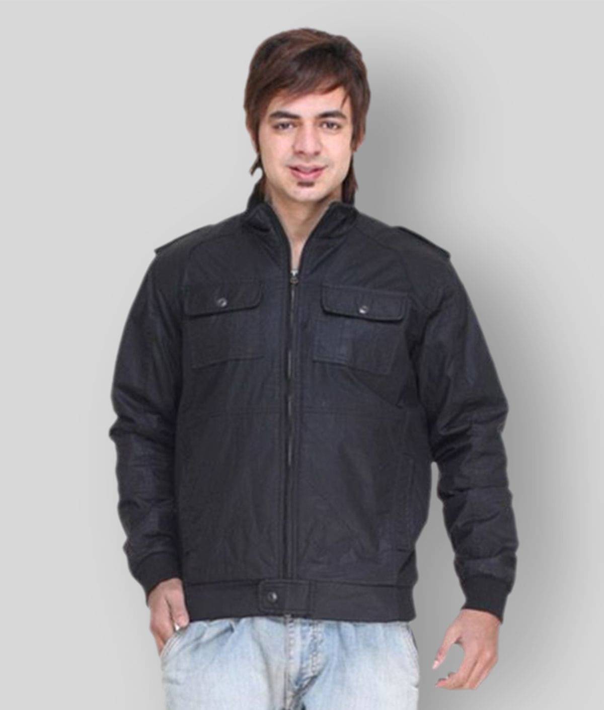    			Trufit Black Full Sleeves Cotton Jacket