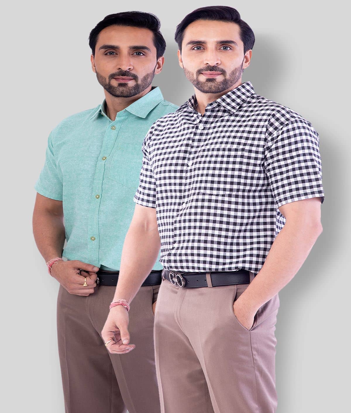 DESHBANDHU DBK - Multicolor Cotton Regular Fit Men's Casual Shirt ( Pack of 2 )