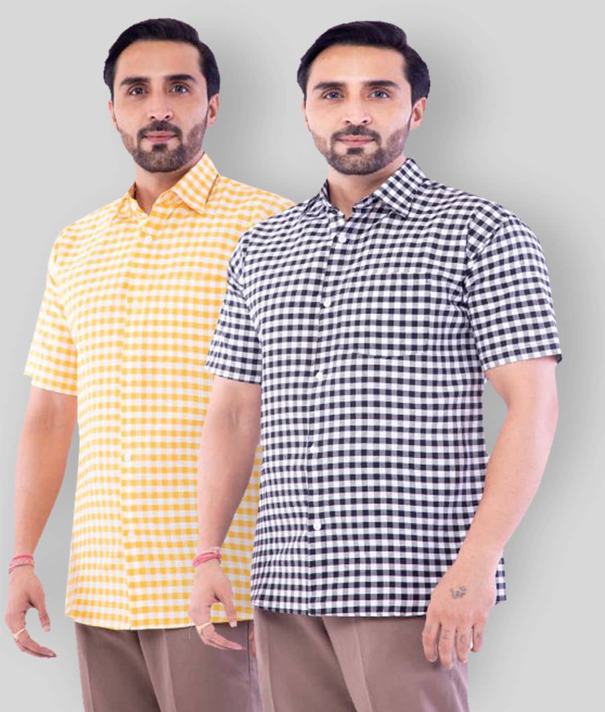 DESHBANDHU DBK - Multicolor Cotton Regular Fit Men's Casual Shirt (Pack of 2 )