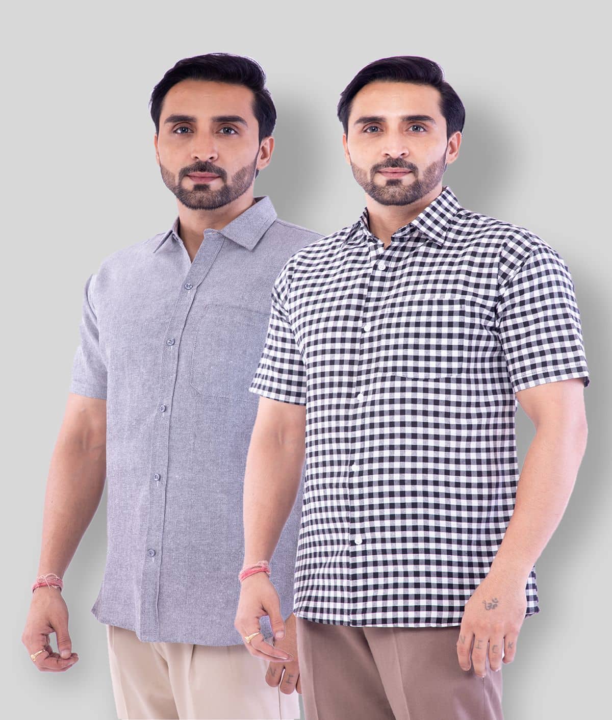 DESHBANDHU DBK - Multicolor Cotton Regular Fit Men's Casual Shirt (Pack of 2 )