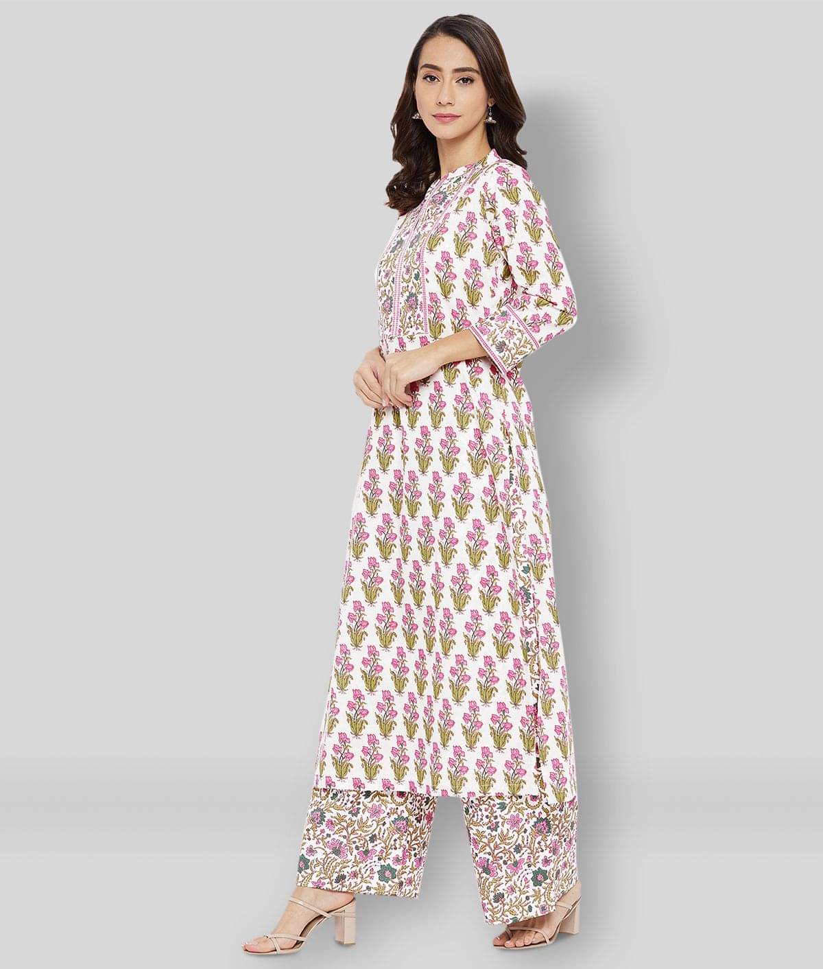 Tissu - Multicolor Straight Cotton Women's Stitched Salwar Suit ( Pack of 1 ) Tissu - Multicolor Straight Cotton Women's Stitched Salwar Suit ( Pack of 1 )