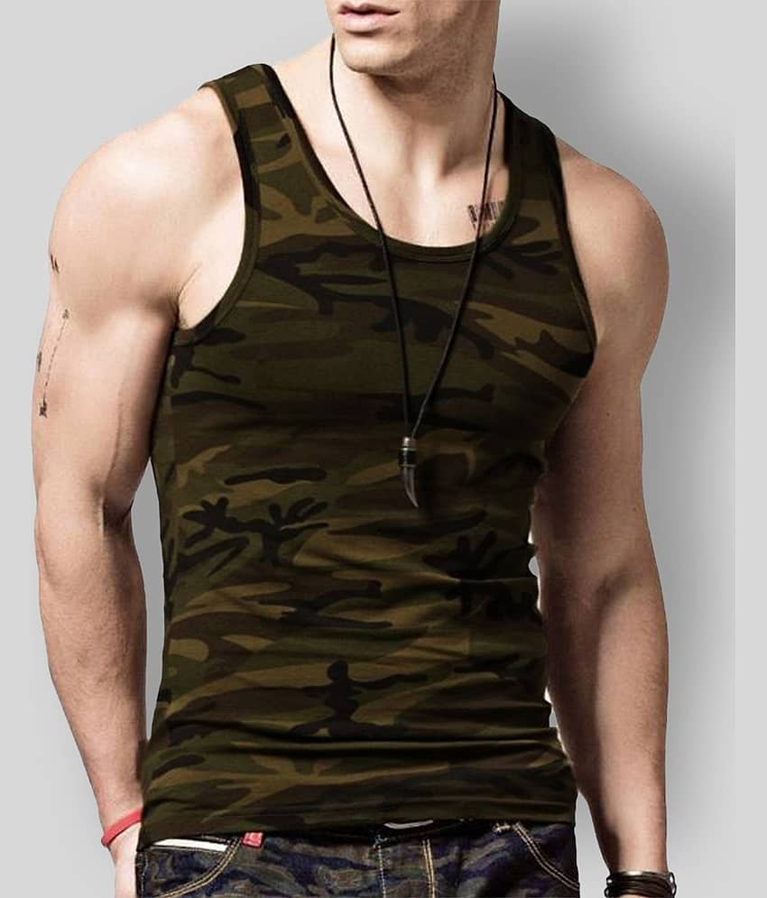 Veirdo Pack of 1 Cotton Sleeveless Vest For Men ( Multicolor ) - Nightwear & Loungewear | Buy online on ZillyBuy