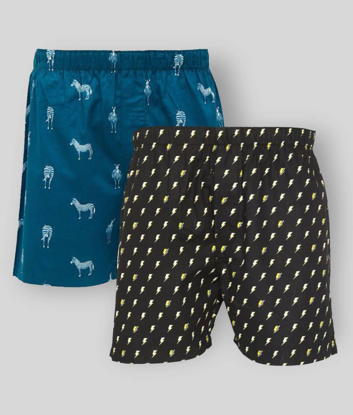 XYXX Pack of 2 Cotton Boxers For Men's ( Multicolor )