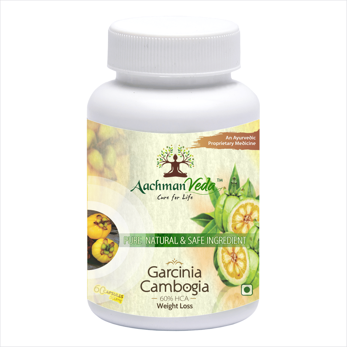 Aachman Veda Garcinia Cambogia 60% Hca Weight Loss 60 Capsules 500Mg Aachman Veda Garcinia Cambogia 60% Hca Weight Loss 60 Capsules 500Mg