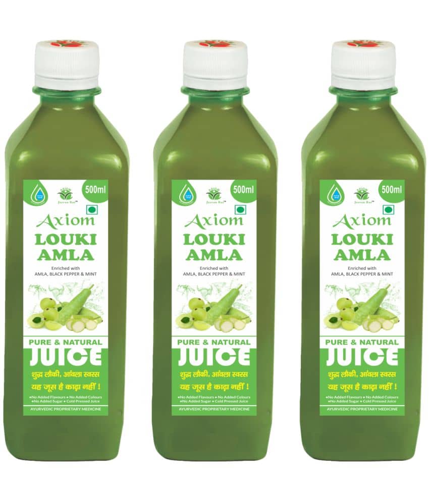 Axiom Loki Amla Juice 500ml  (Pack of 3)|100% Natural WHO-GLP,GMP,ISO Certified Product