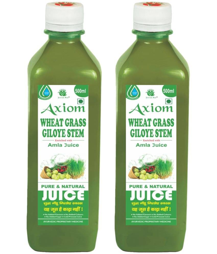     			Axiom Wheat Grass Juice 500 ml(Pack of 2) |100% Natural WHO-GLP,GMP,ISO Certified Product