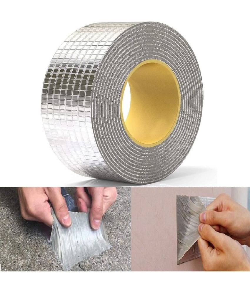 GEEO Super Strong Adhesive Waterproof Permanent Repair Tape Butyl Rubber Aluminum Foil Tape     			GEEO Super Strong Adhesive Waterproof Permanent Repair Tape Butyl Rubber Aluminum Foil Tape