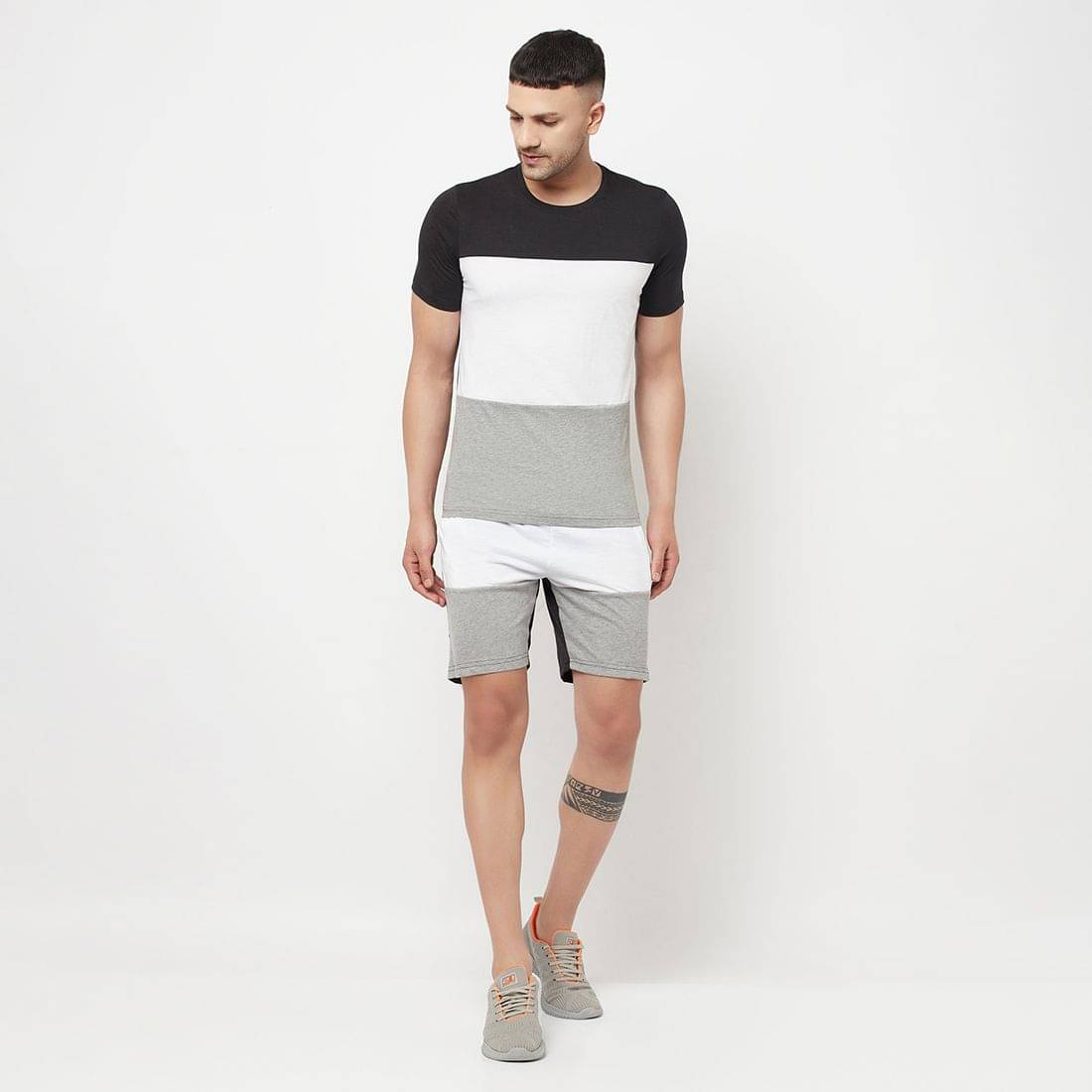     			Glito Men's T-shirt With Shorts Co-Ords Set ( Pack of 1 , Multicolor )