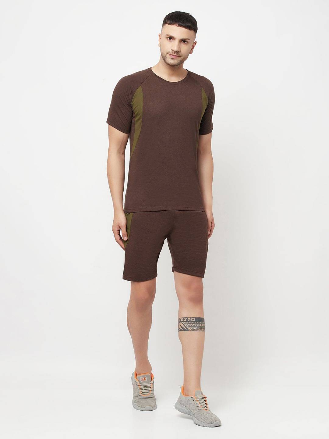     			Glito Men's T-shirt With Shorts Co-Ords Set ( Pack of 1 , Multicolor )