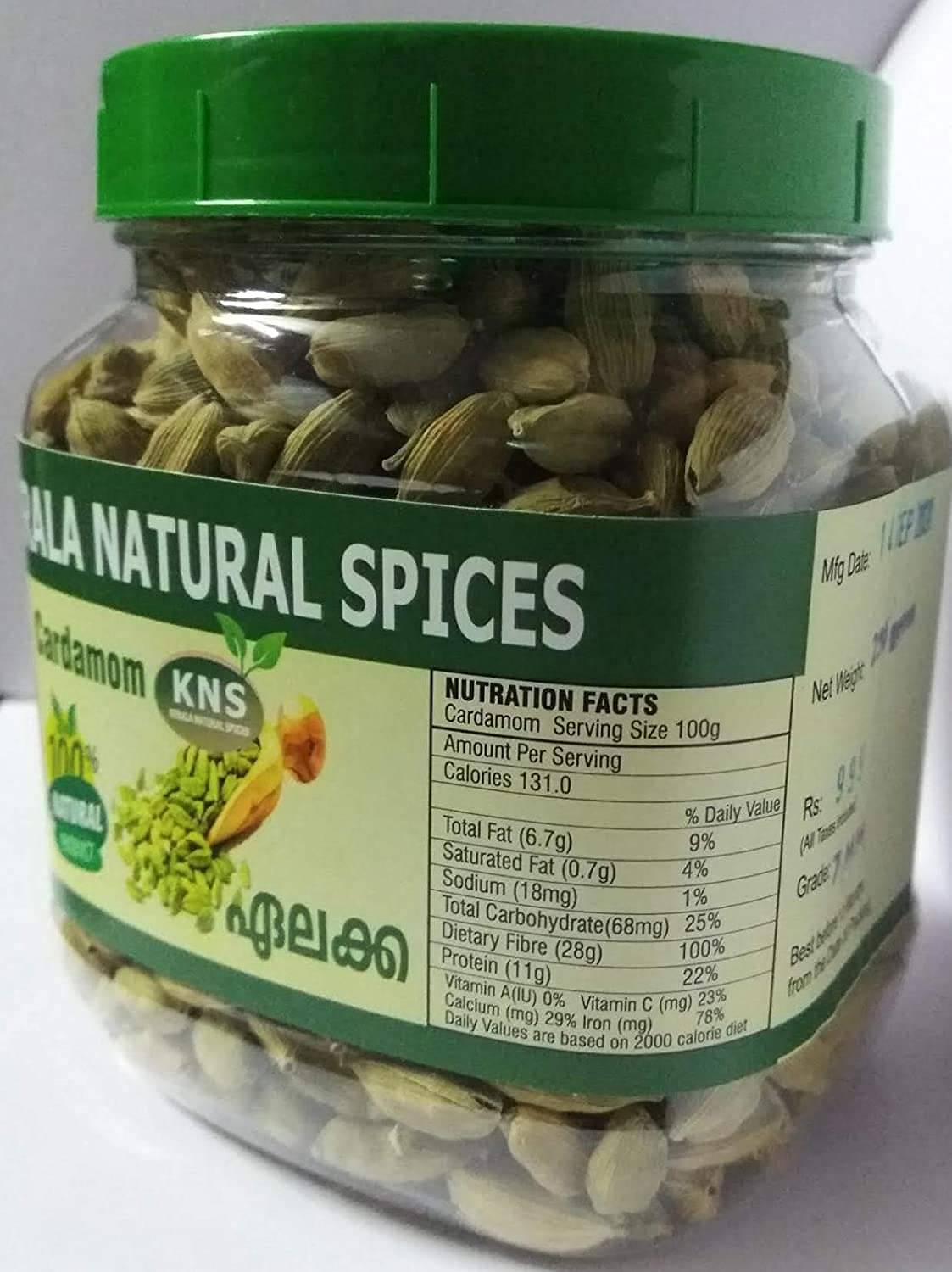 KERALA NATURAL SPICES Big Crdamom 7+8MM 100 gm     			KERALA NATURAL SPICES Big Crdamom 7+8MM 100 gm