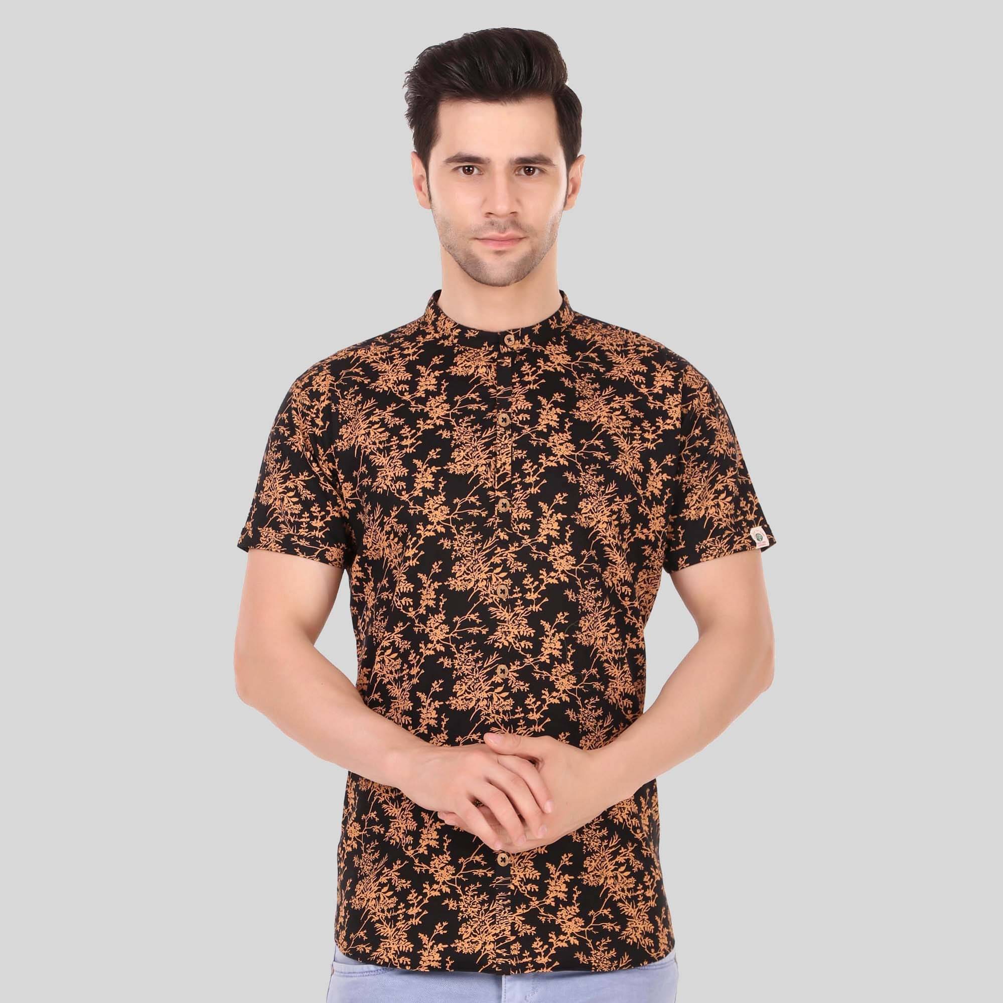     			Made In The Shade - Black Cotton Men's Regular Kurta ( Pack of 1 )
