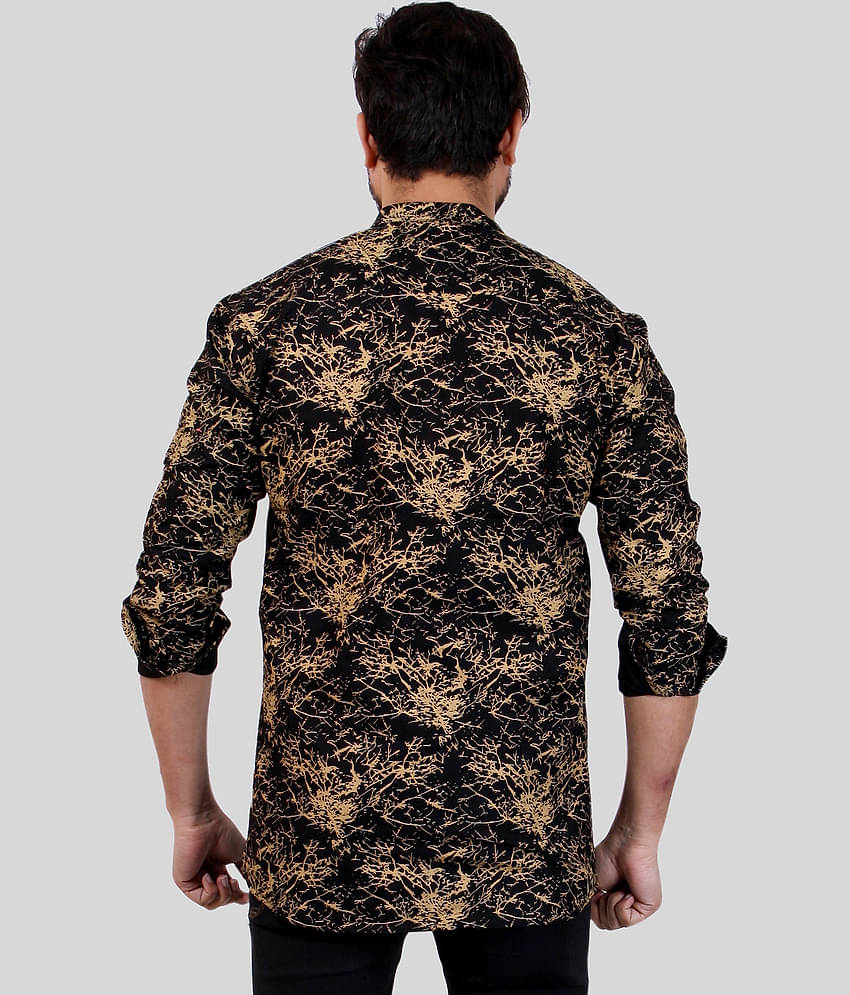 Made In The Shade - Black Cotton Men's Regular Kurta ( Pack of 1 )