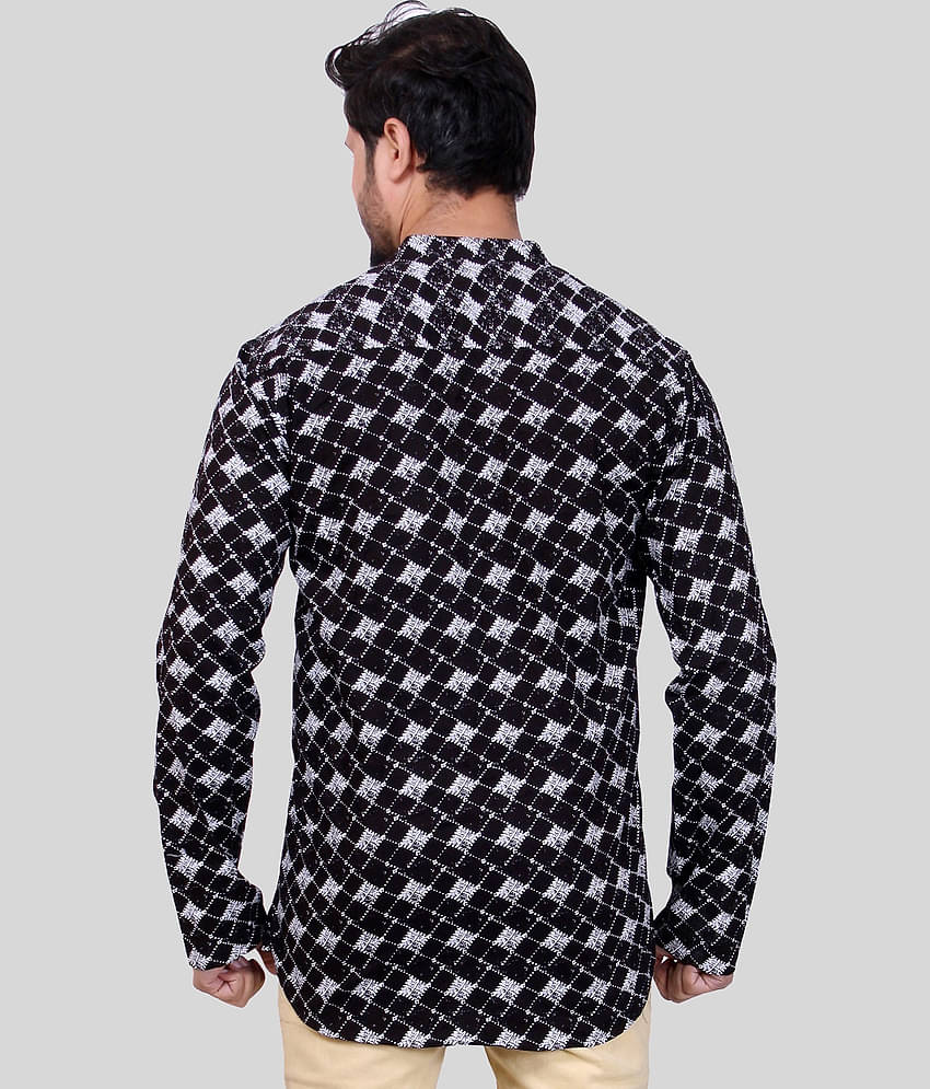 Made In The Shade - Black Cotton Men's Regular Kurta ( Pack of 1 )