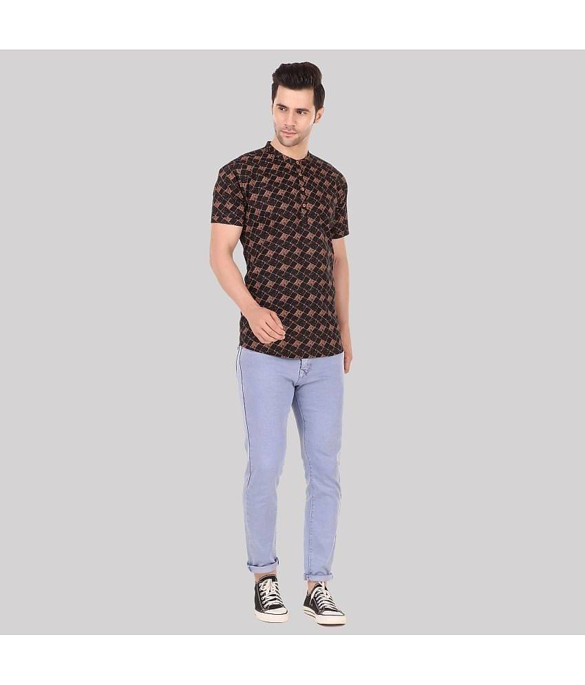 Made In The Shade - Black Cotton Men's Regular Kurta ( Pack of 1 )