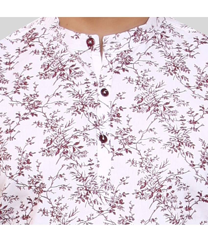 Made In The Shade - Maroon Cotton Men's Regular Kurta ( Pack of 1 )