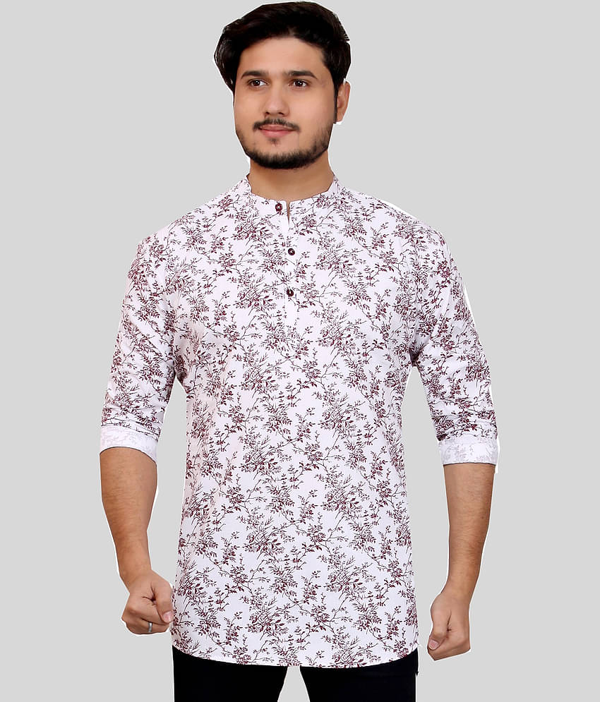 Made In The Shade - Maroon Cotton Men's Regular Kurta ( Pack of 1 )