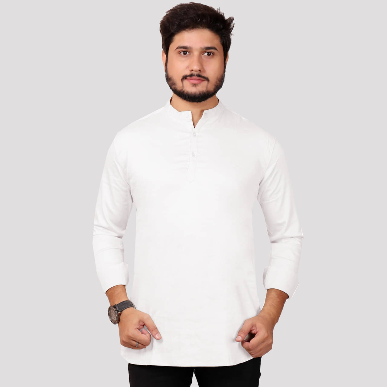 Made In The Shade - White Cotton Men's Regular Kurta ( Pack of 1 ) Made In The Shade - White Cotton Men's Regular Kurta ( Pack of 1 )