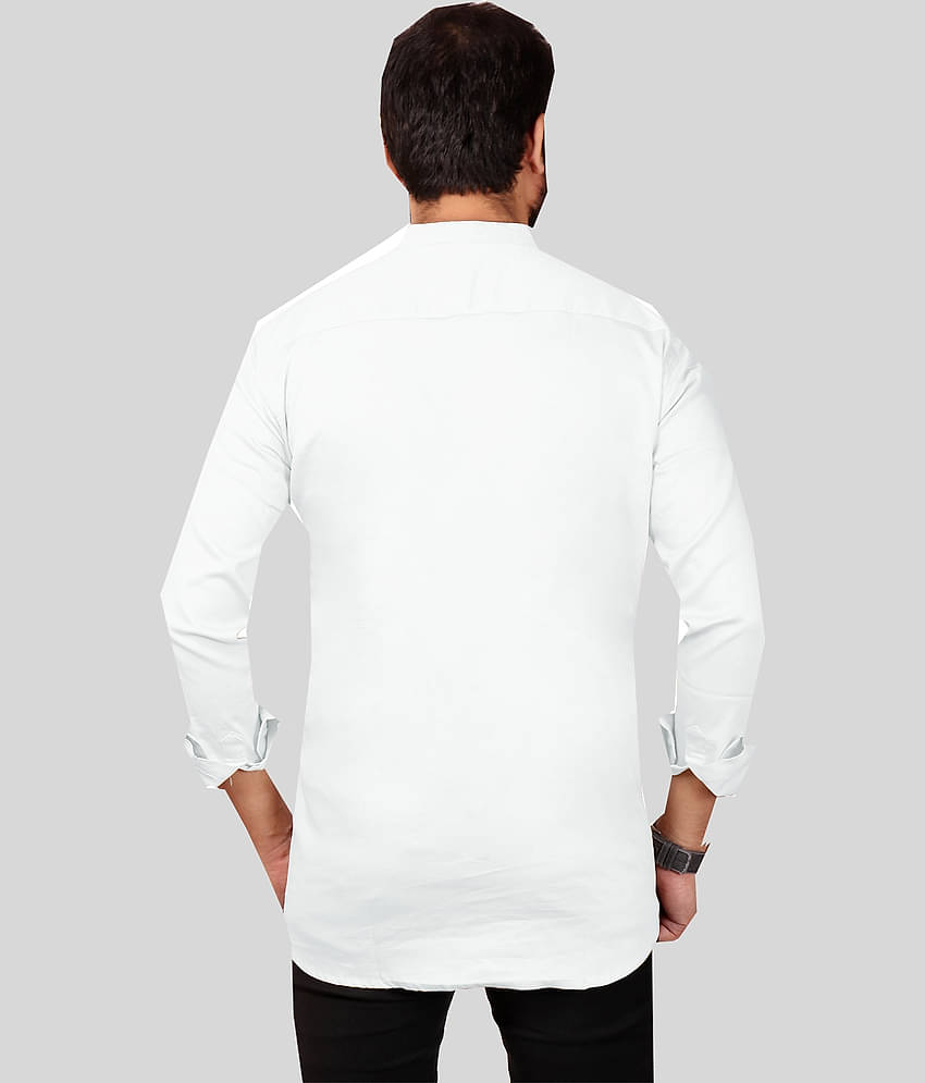 Made In The Shade - White Cotton Men's Regular Kurta ( Pack of 1 )