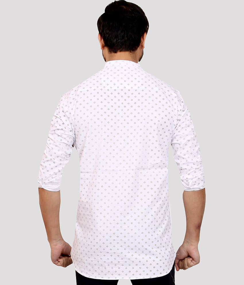 Made In The Shade - White Cotton Men's Regular Kurta ( Pack of 1 )