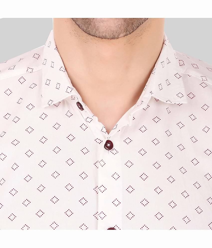 Made In The Shade - White Cotton Regular Fit Men's Casual Shirt ( Pack of 1 )