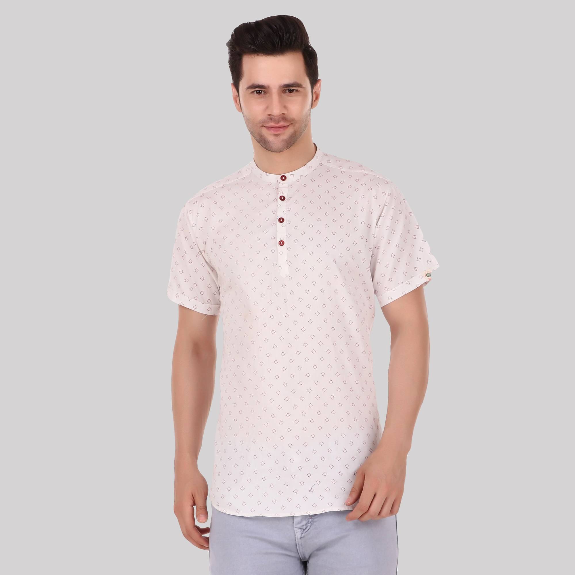 Made In The Shade - White Cotton Men's Regular Kurta ( Pack of 1 ) Made In The Shade - White Cotton Men's Regular Kurta ( Pack of 1 )